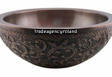 Kupfer Waschbecken Wasch Schale Becken Schale Aufsatzbecken Handwaschbecken Waschschale Waschbasin Kupferwaschbecken Küchenspüle Luxus Design aus Kupfer in Bali von Hand gefertigt Kupfer hat eine ANTI BAKTERIELLE Wirkung, Bakterien können sich nicht halte Kupfer Waschbecken Wasch Schale Becken Schale Aufsatzbecken Handwaschbecken Waschschale Waschbasin Kupferwaschbecken Küchenspüle Luxus Design aus Kupfer in Bali von Hand gefertigt Kupfer hat eine ANTI BAKTERIELLE Wirkung, Bakterien können sich nicht halte von TAR-SHOP