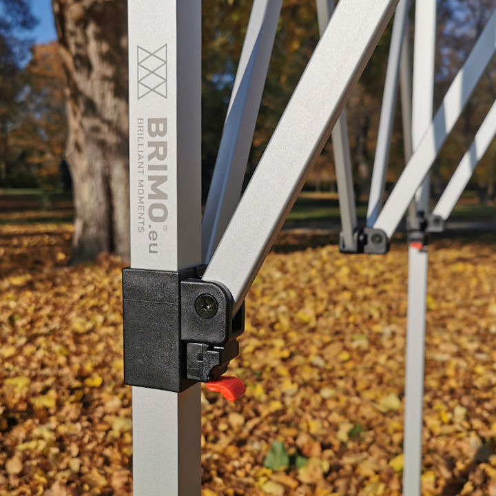 Faltpavillon 3x3mSuper Aluminium Orange von Brimo