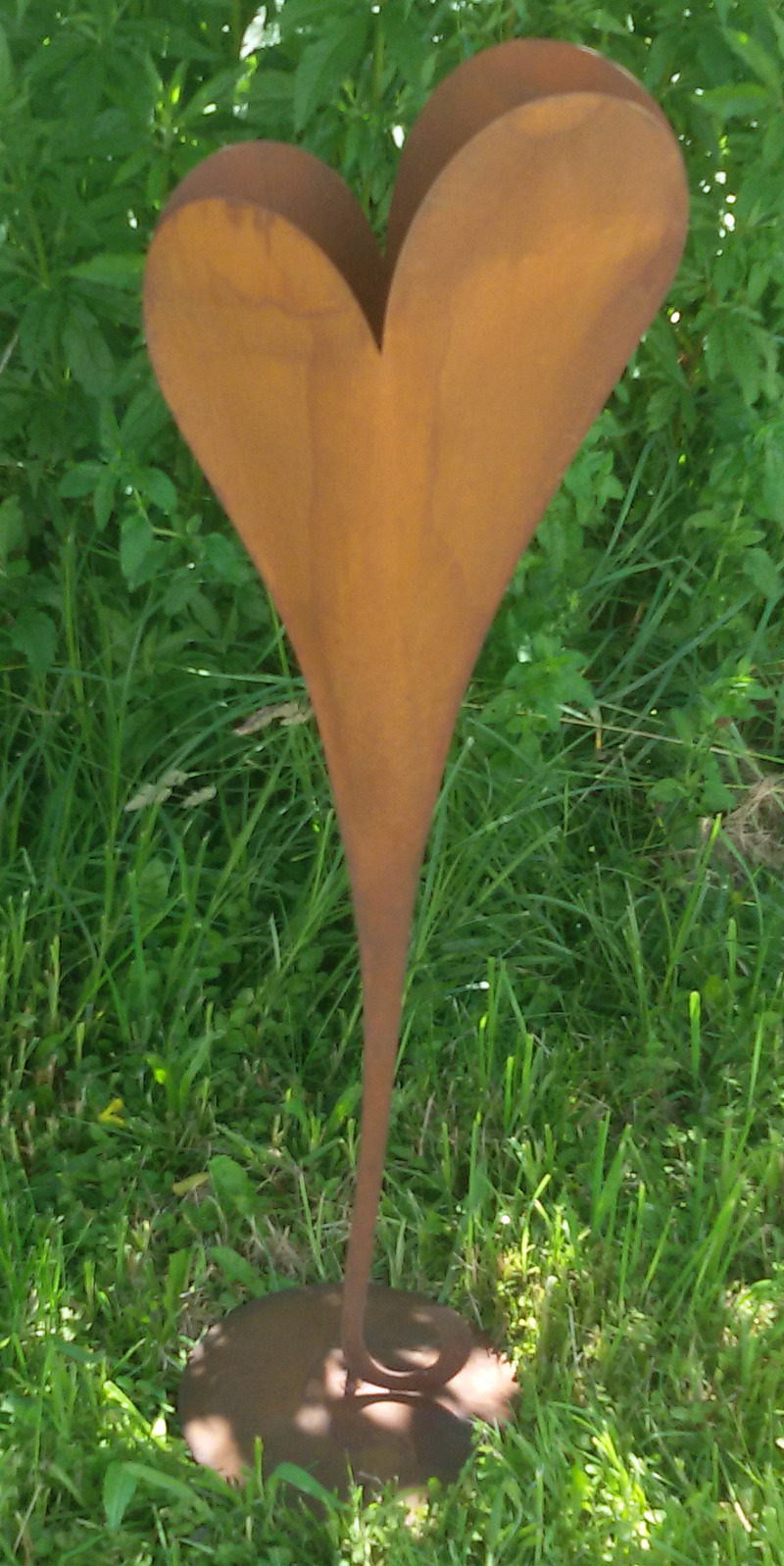 Herz auf Platte Edelrost von Exclusive Home Accessoires