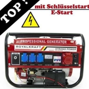 Stromerzeuger Stromgenerator Generator Notstromaggregat mit E-Start von Werkzeugshop-Rimbach