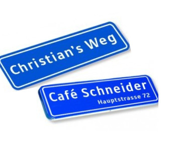 Straßen- & Wandschilder von Namenundmehr.de