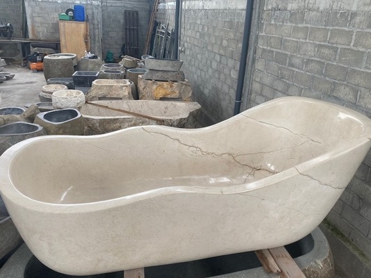 Badewanne Freistehende Marmor Stein Wanne Spa Pool Steinwanne Becken freistehende Natursteinwanne Badewanne Freistehende Marmor Stein Wanne Spa Pool Steinwanne Becken freistehende Natursteinwanne von TARSHOPBALI