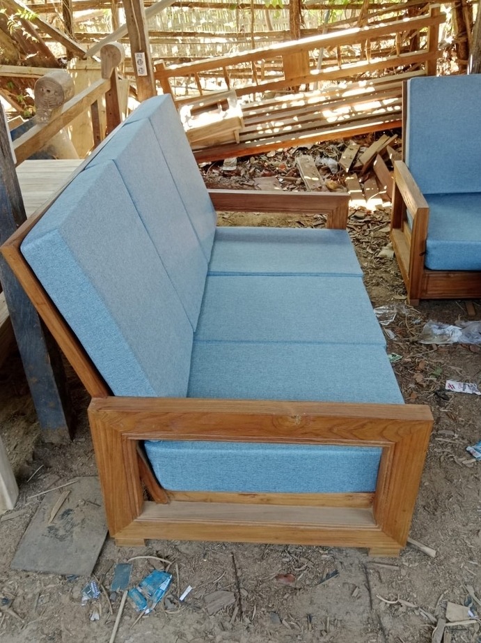 Sofa Lounge Gartenmöbel Terrasse Gartensofa Teakholz Loungesofa Couch Sitzmöbel Wohnzimmercouch von TARSHOPBALI
