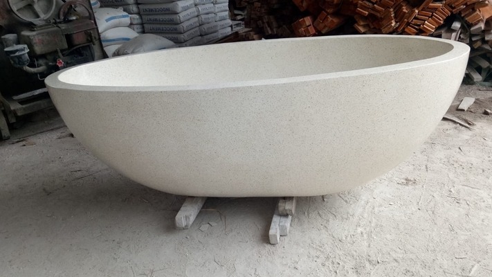 Badewanne Freistehende Terrazzo Stein Bad Wanne Spa Becken Outdoor Steinbadewanne Outdoorbadewanne Badewanne Freistehende Terrazzo Stein Bad Wanne Spa Becken Outdoor Steinbadewanne Outdoorbadewanne von TARSHOPBALI