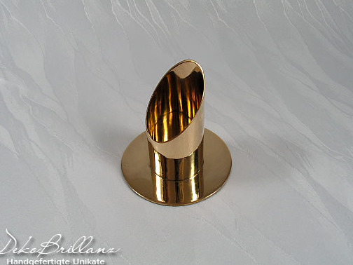 Kerzenständer Megaleuchter Gold poliert 4cm Kerzenständer Megaleuchter Gold poliert 4cm von DekoBrillanz