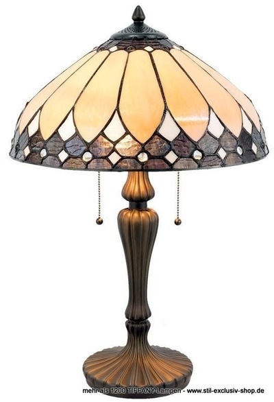 40ø. ca.53cm hohe TIFFANY-Tisch-Lampe, unsere grosse Serie BROOKLYN. 40ø. ca.53cm hohe TIFFANY-Tisch-Lampe, unsere grosse Serie BROOKLYN. von STIL-EXCLUSIV