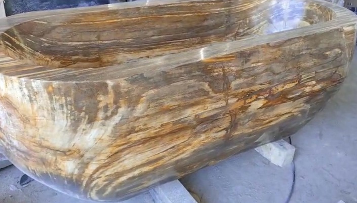 Badewanne Freistehende Fossil Bad Wanne Versteinertes Holz Badewannen petrified wood stone bathtub Badewanne Freistehende Fossil Bad Wanne Versteinertes Holz Badewannen petrified wood stone bathtub von TARSHOPBALI