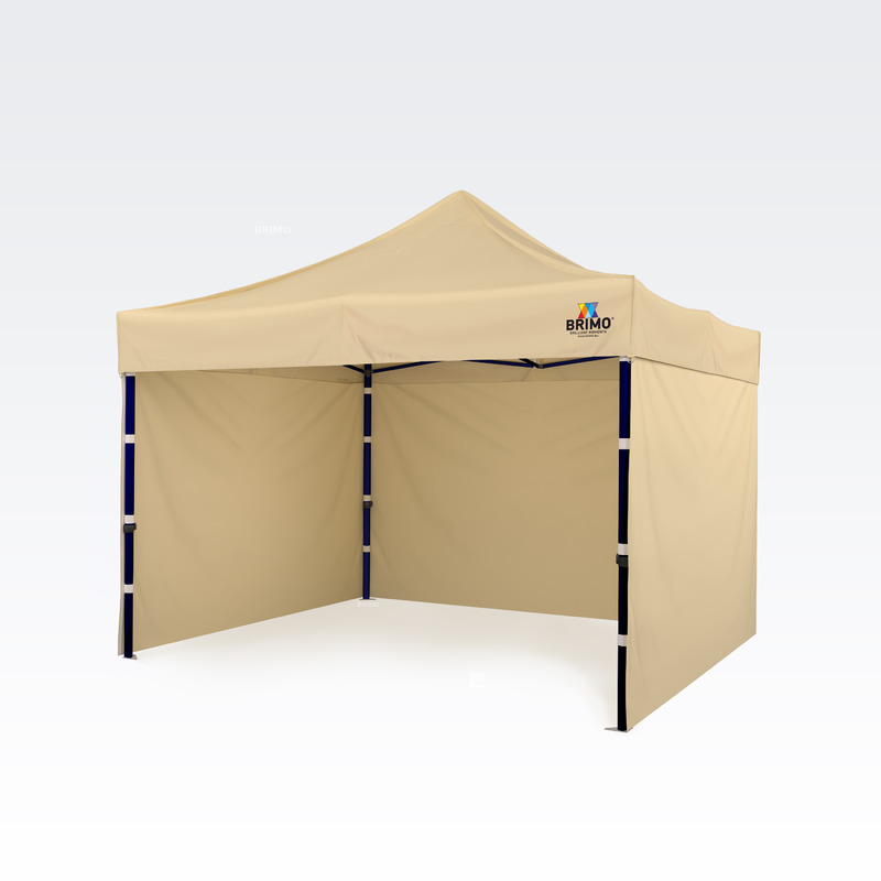 Faltzelt 3x3m Exclusive Stahl Beige von Brimo
