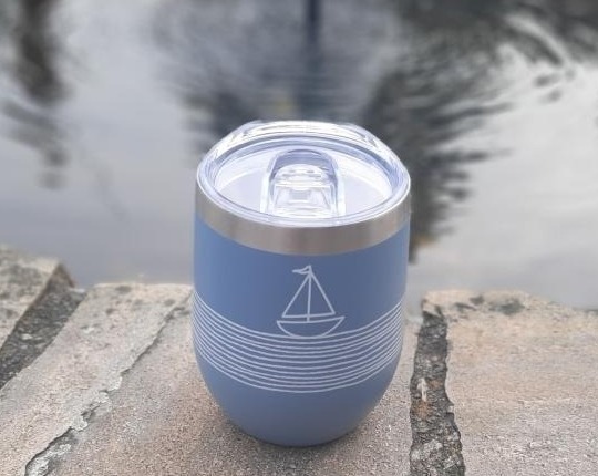 Thermobecher Edelstahl Becher To Go Segel-Motiv Thermobecher Edelstahl Becher To Go Segel-Motiv von Smuk