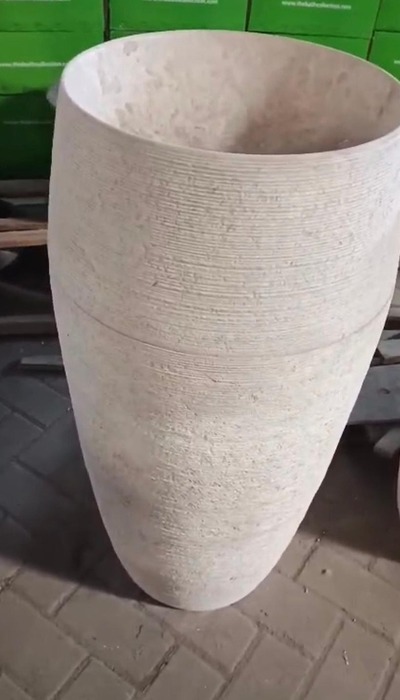 Waschbeckensäule Marmor Steinwaschbeckensäule Handwaschbeckensäule Waschbecken Handwaschbecken von TARSHOPBALI