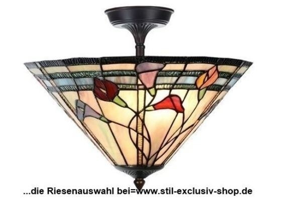 Moderne Designer-TIFFANY-Deckenlampe CALLA FLEUR. Moderne Designer-TIFFANY-Deckenlampe CALLA FLEUR. von STIL-EXCLUSIV