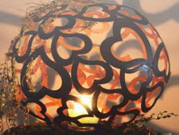 Edelrost Herz Kugel von Exclusive Home Accessoires