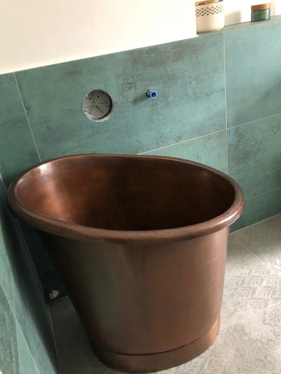 Freistehende Badewanne Kupfer Badetopf Wanne Kupferwanne Becken Badewannen Spa Pool Badewannen von TARSHOPBALI