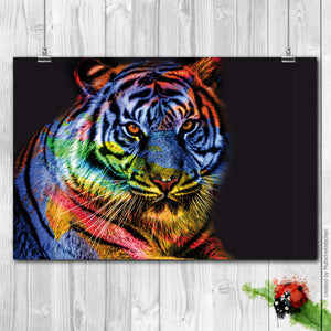 Colorful Tiger von Mutschekiebchen