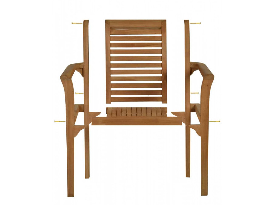 Teak Armlehnstuhl Teak Armlehnstuhl von MiaMöbel