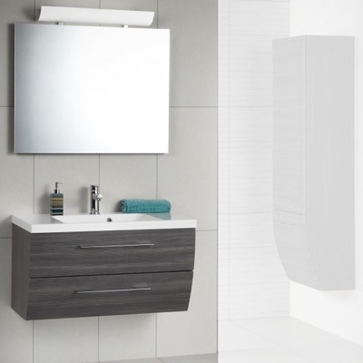 Scanbad Rumba Badmöbelset 90cm mit 2 Schubladen, Spiegel mit Beleuchtung Scanbad Rumba Badmöbelset 90cm mit 2 Schubladen, Spiegel mit Beleuchtung von EIKORA