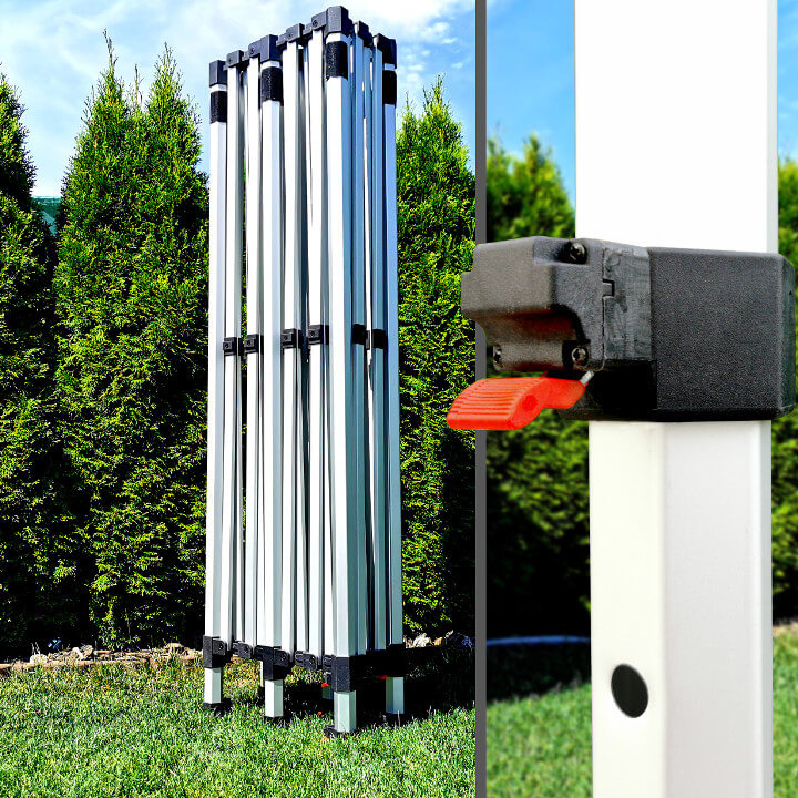 Angelzelt 3x6m Exclusive Aluminium Rot von Brimo