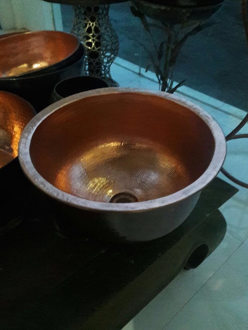Waschbecken Kupfer Becken Handwaschbecken Aufsatzbecken Waschschale Waschbasin Kupferwaschbecken Waschbecken Kupfer Becken Handwaschbecken Aufsatzbecken Waschschale Waschbasin Kupferwaschbecken von TARSHOPBALI