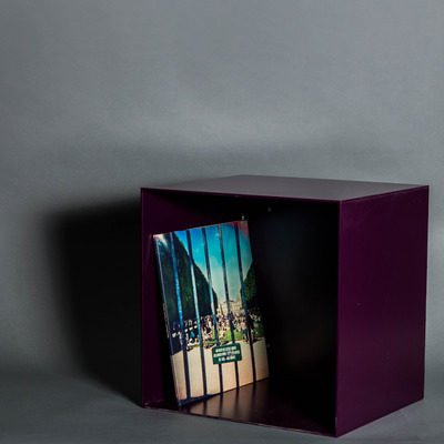 Stahlregal | 4mm purple | Cube | Lasercut | 90er Design | Bauhaus | Regal von DiaDorn Interior