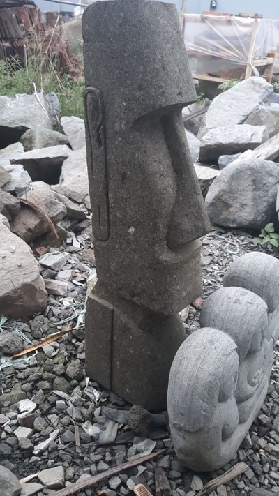 Skulptur Moai Steinskulptur Rapa Nui Maori Figur Osterinsel Tiki Garten Dekoration Statue Skulptur Moai Steinskulptur Rapa Nui Maori Figur Osterinsel Tiki Garten Dekoration Statue von TARSHOPBALI