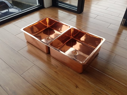 Spülbecken Küchenspüle Doppelspülbecken Aufsatzbecken Waschbecken Spüle Kupfer Becken Spülbecken Küchenspüle Doppelspülbecken Aufsatzbecken Waschbecken Spüle Kupfer Becken von TARSHOPBALI