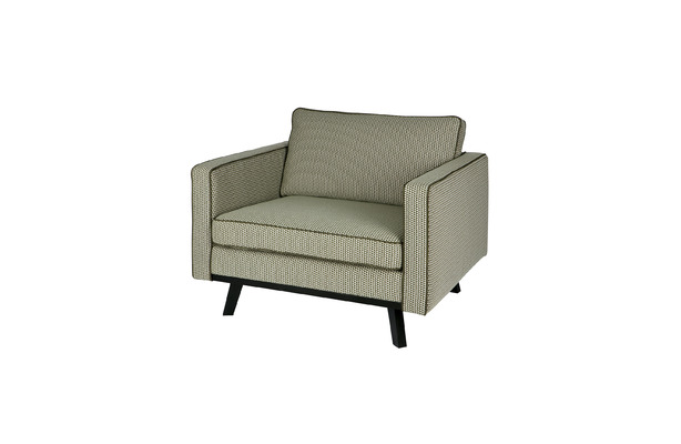 BePureHome Rebel Sessel in grün gemustertem Stoff BePureHome Rebel Sessel in grün gemustertem Stoff von EIKORA