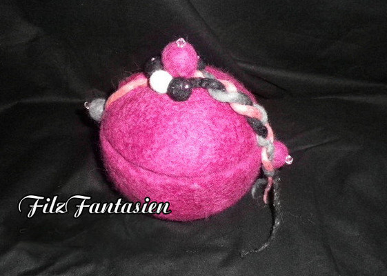 Filzdose Bordeaux Filzdose Bordeaux von FilzFantasien