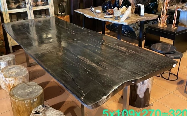 Tisch Fossil Esstisch Versteinertes Holz Couchtisch Natur Steintisch Küchentisch Wohnzimmertisch Tisch Fossil Esstisch Versteinertes Holz Couchtisch Natur Steintisch Küchentisch Wohnzimmertisch von TARSHOPBALI