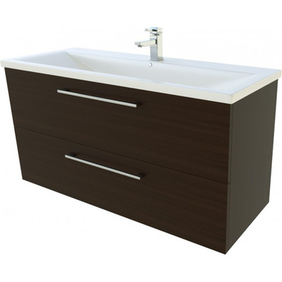 Albero Design Lucca Waschtisch mit Unterschrank 101cm, eiche schwarz - mit 2 Schubladen Albero Design Lucca Waschtisch mit Unterschrank 101cm, eiche schwarz - mit 2 Schubladen von EIKORA