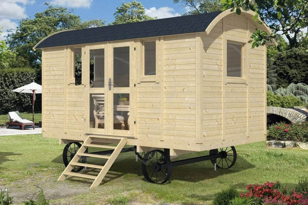 Zirkuswagen mit Seitentür Holz 240x500cm Tuindeco Zirkuswagen mit Seitentür Holz 240x500cm Tuindeco von QS-Gartendeco