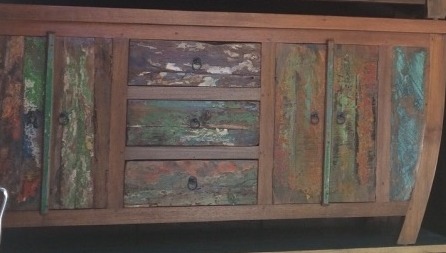 Sideboard Kommode Anrichte Küchenschrank Esszimmer Schrank Kabinett Konsole Recycling Teak Holz von TARSHOPBALI