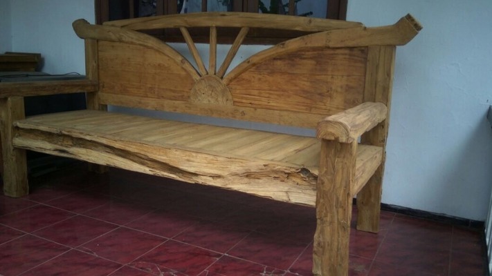 Bank Teak Holzbank Sitzbank Recycling Teakholz Gartenbank Sitzmöbel Küchenbank Esszimmerbank von TARSHOPBALI