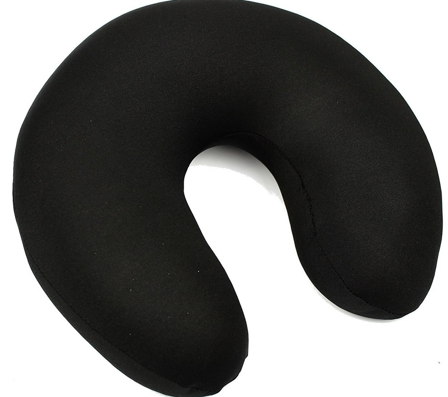 Nackenhörnchen, Nackenkissen mit Microperlen, Schwarz von K & S Living