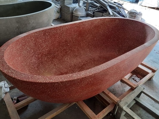 Badewanne Freistehende Terrazzo Stein Wanne Spa Becken Pool Steinwanne Badetopf Badewannen Badewanne Freistehende Terrazzo Stein Wanne Spa Becken Pool Steinwanne Badetopf Badewannen von TARSHOPBALI