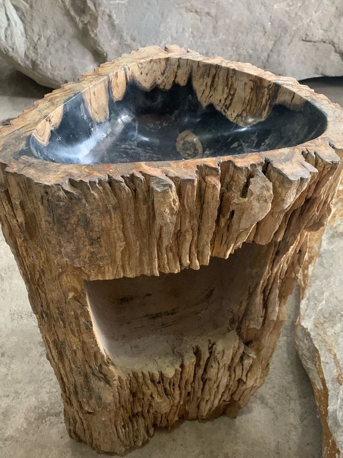 Waschbeckensäule Fossil Versteinertes Holz Handwaschbeckensäule Waschbecken Säule Standwaschbecken Waschbeckensäule Fossil Versteinertes Holz Handwaschbeckensäule Waschbecken Säule Standwaschbecken von TARSHOPBALI