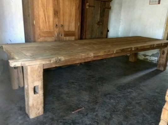 Esstisch Küchentisch Teak Holztisch Wohnzimmertisch Gartentisch Teakholz Beistelltisch Kaffeetisch Teakholztisch Teaktisch Recycling Teak Holz wird von Hand aus Recycling Teak Holz gefertigt in Bali Table dining table garden table wooden table kitchen tab von TARSHOPBALI