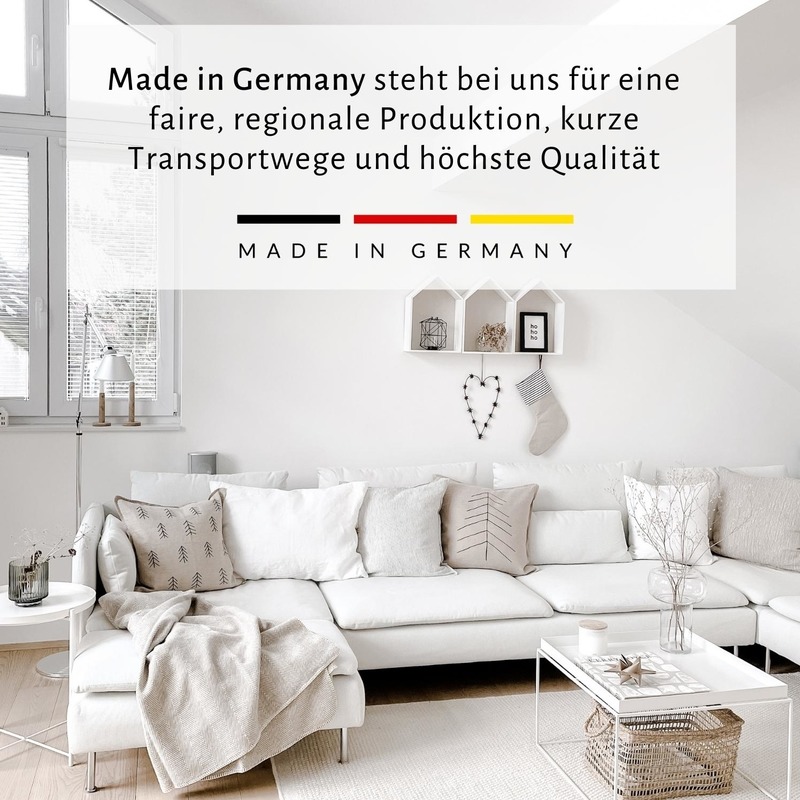Leichte Kuscheldecke mit Fischgrätmuster, weicher Bio-Baumwolle - "Finn" OEKO-Tex, taupe von RIEMA Germany