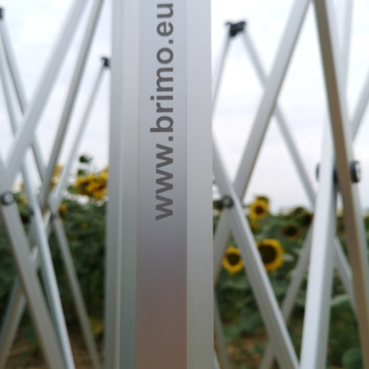 Pop up zelt 4x4 m Premium Aluminium Orange Pop up zelt 4x4 m Premium Aluminium Orange von Brimo