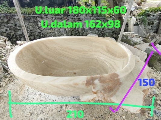 Badewanne Freistehende Bad Wanne Onyx Marmor Natur Steinwanne Becken Natursteinbadewanne Badewanne Freistehende Bad Wanne Onyx Marmor Natur Steinwanne Becken Natursteinbadewanne von TARSHOPBALI
