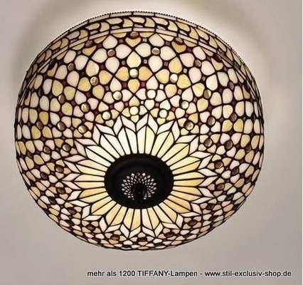 Funkelnde grosse 45ø TIFFANY-Deckenlampe, unsere umfangreiche Serie MILLE FEUX=aus dem französischen übersetzt = 1000 Lichter ! Funkelnde grosse 45ø TIFFANY-Deckenlampe, unsere umfangreiche Serie MILLE FEUX=aus dem französischen übersetzt = 1000 Lichter ! von STIL-EXCLUSIV