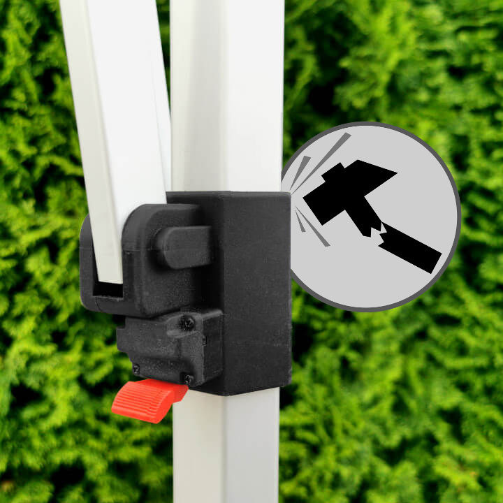 Angelzelt 3x6m Exclusive Aluminium Rot von Brimo