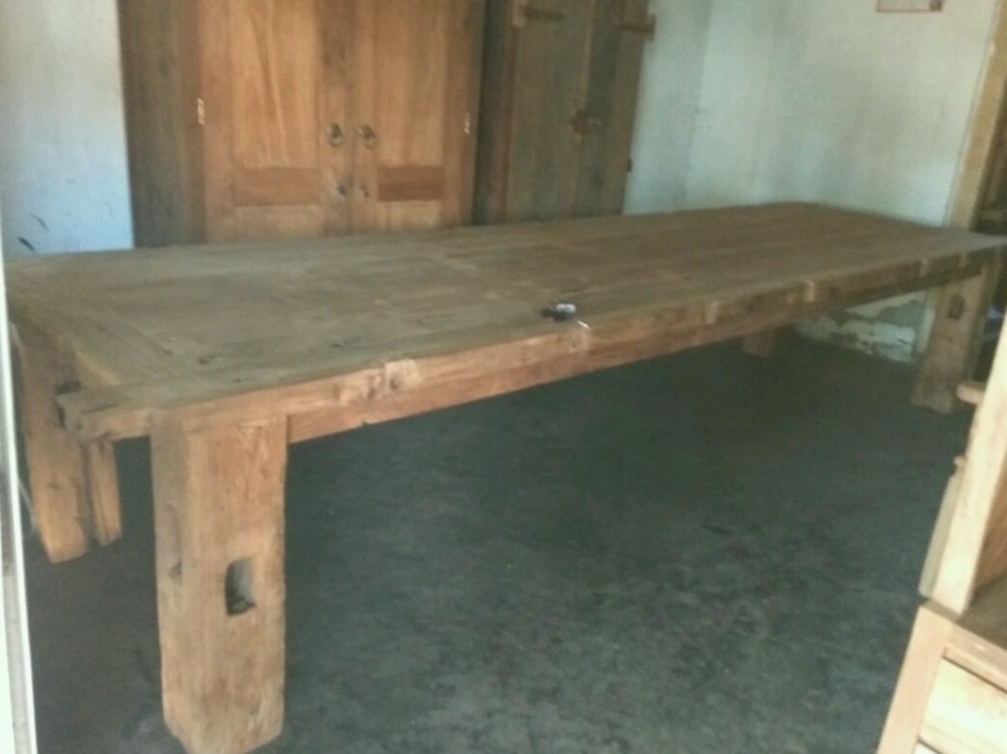 Tisch Esstisch Gartentisch Holztisch Küchentisch Ladentisch Massivtisch Wohnzimmertisch Ladentheke Recycling Teak Holz von Hand aus Recycling Teak Holz in Bali gefertigt Table dining table garden table wooden table kitchen table counter massive table livi von TARSHOPBALI