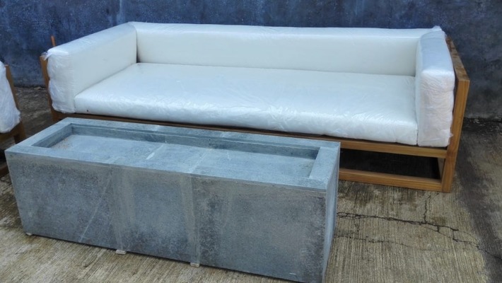 Sofa Outdoor Lounge Gartenmöbel Loungesofa Gartensofa Teakholz Couch Terrassen Sitzmöbel Outdoorsofa von TARSHOPBALI