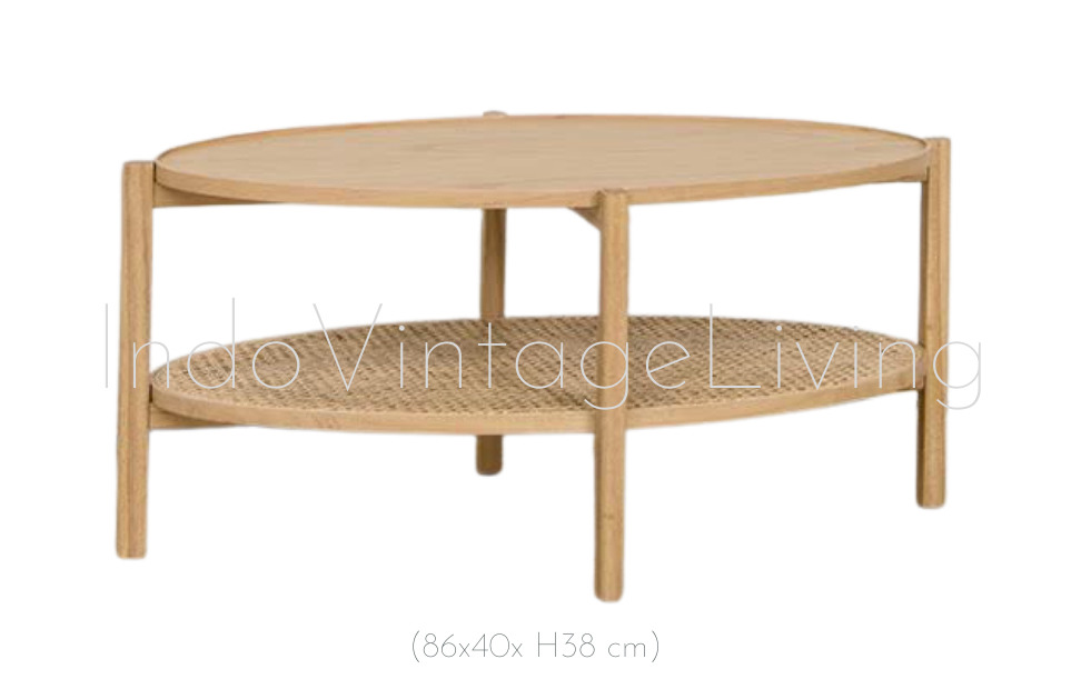 Round and Oval Table, Wood Table, Side Table, Coffee Table Round and Oval Table, Wood Table, Side Table, Coffee Table von Indo Vintage Living