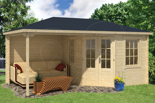 Gartenhaus Kennet Holz 250+250x300cm Tuindeco Gartenhaus Kennet Holz 250+250x300cm Tuindeco von QS-Gartendeco
