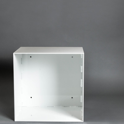 Stahlregal | 4mm Stahl | Weiss | Schallplattenregal | Industrie Design | Lasercut von DiaDorn Interior