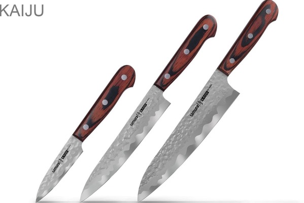Samura KAIJU Messerset -3 tlg.: Schälmesser. Allzweckmesser. Kochmesser Samura KAIJU Messerset -3 tlg.: Schälmesser. Allzweckmesser. Kochmesser von SAMURA