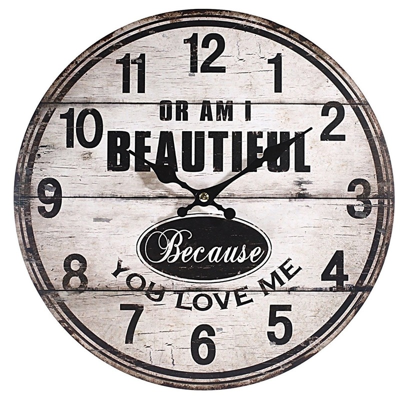 Wanduhr im Vintage Design mit diversen Sprüchen und Designs. Bringt Retro Style ins Zuhause Wanduhr im Vintage Design mit diversen Sprüchen und Designs. Bringt Retro Style ins Zuhause von K & S Living