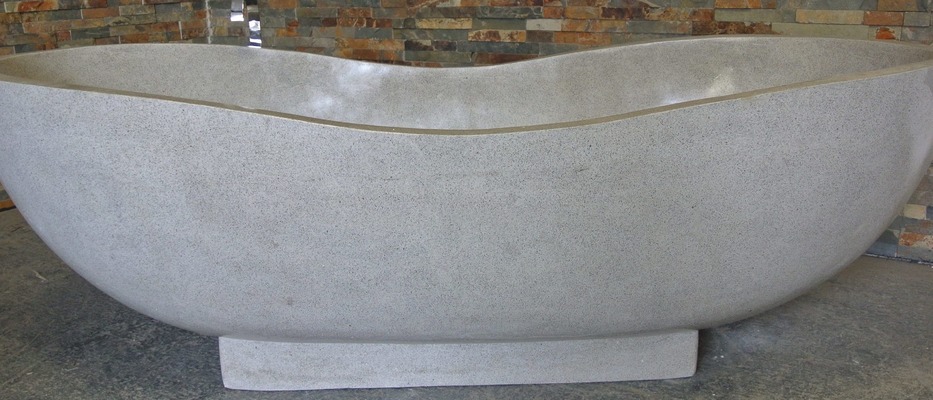 Badewanne Freistehende Wanne Spa Steinwanne Becken Badetopf Freistehend Badewannen Gartenpool Aussenwanne Terrazzo Stein Pool Sanitär Diese Wanne wird von Hand aus Terrazzo Stein mit Zement in Bali gefertigt, Bath Terrazzo Stone Bathtub Freestanding Spa von TARSHOPBALI