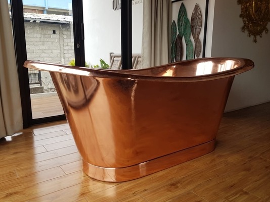 Freistehende Badewanne Kupfer Bad Wanne Kupferwanne Spa Becken Badetopf Badewannen Pool Badewannen von TARSHOPBALI